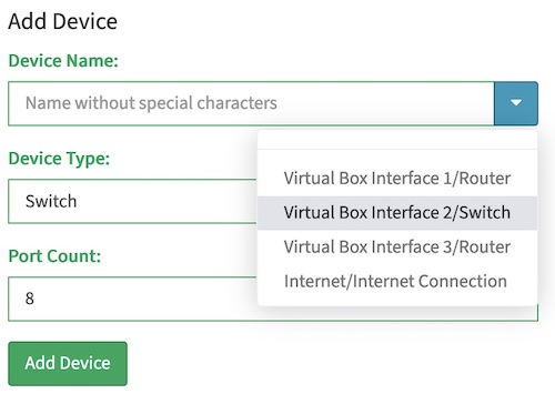 Manage Net Devices - add 3