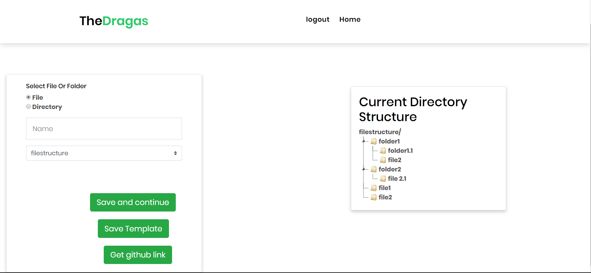 file structure