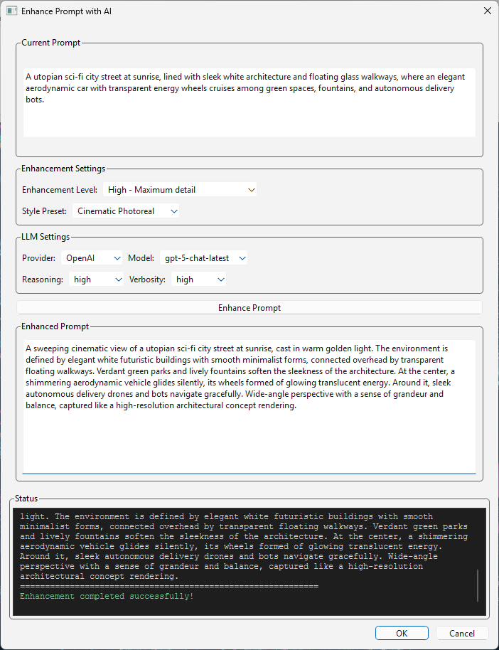 Enhance Prompt with AI