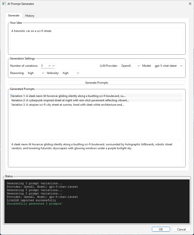 Generate Prompt with AI