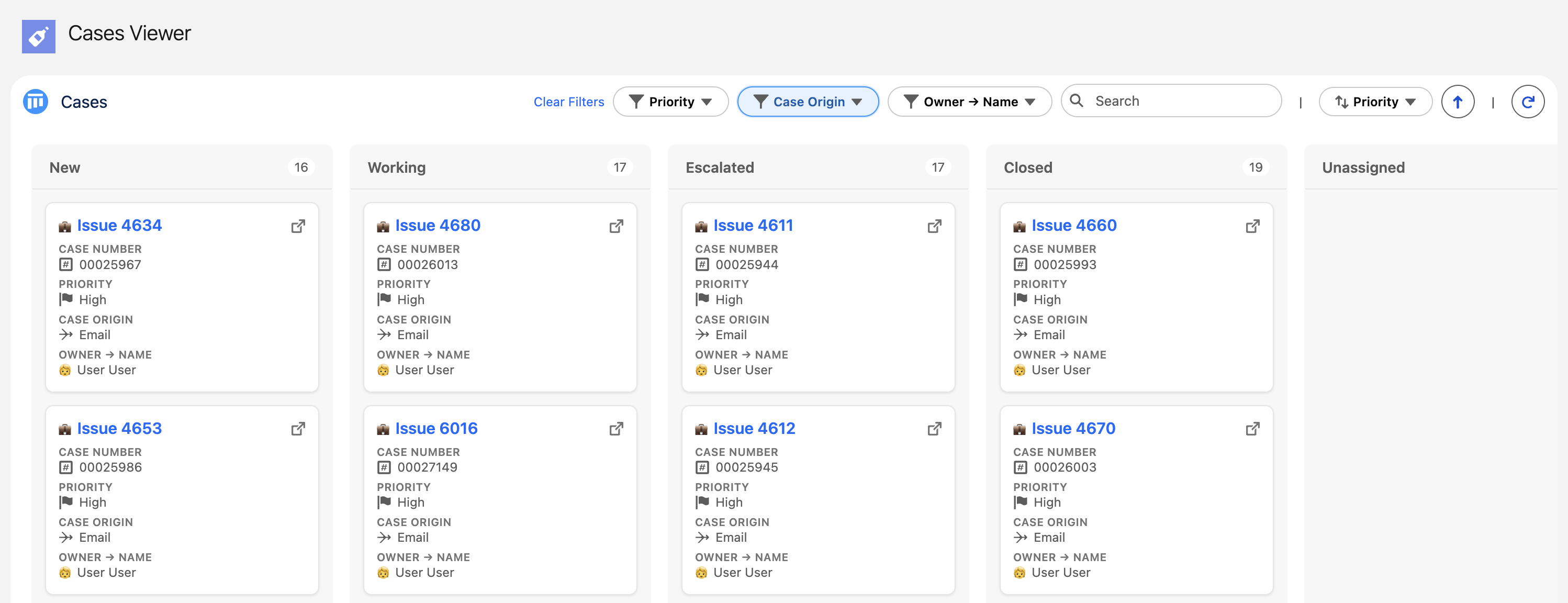 Salesforce Kanban Explorer for Cases
