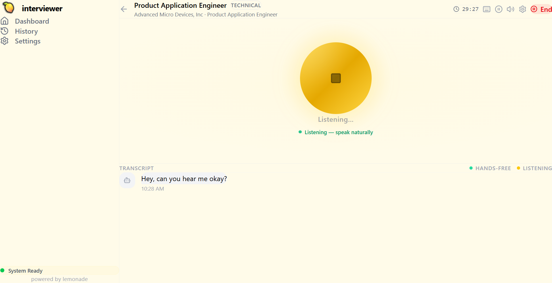 Interviewer Application