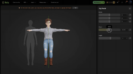 Attempting rigging adjustments