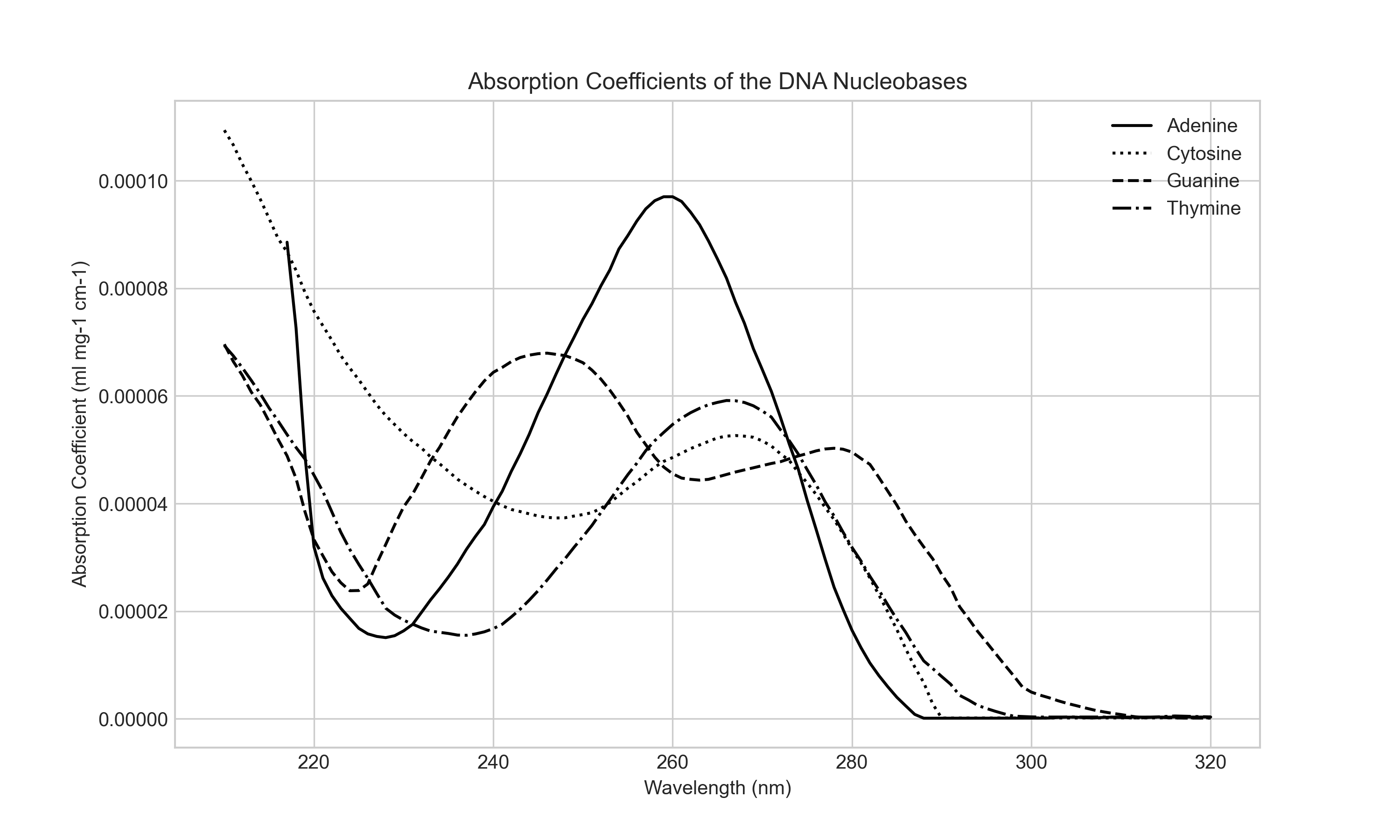 DNA Absorption Coefficient