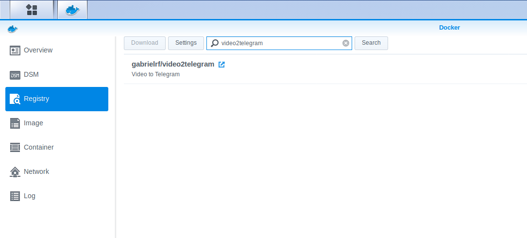 Synology Registry