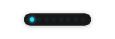 Working: cyan comet animation