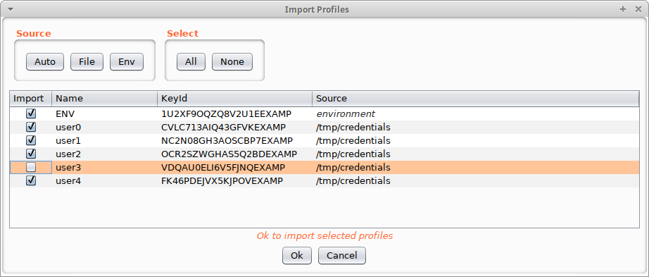 Importing Profiles