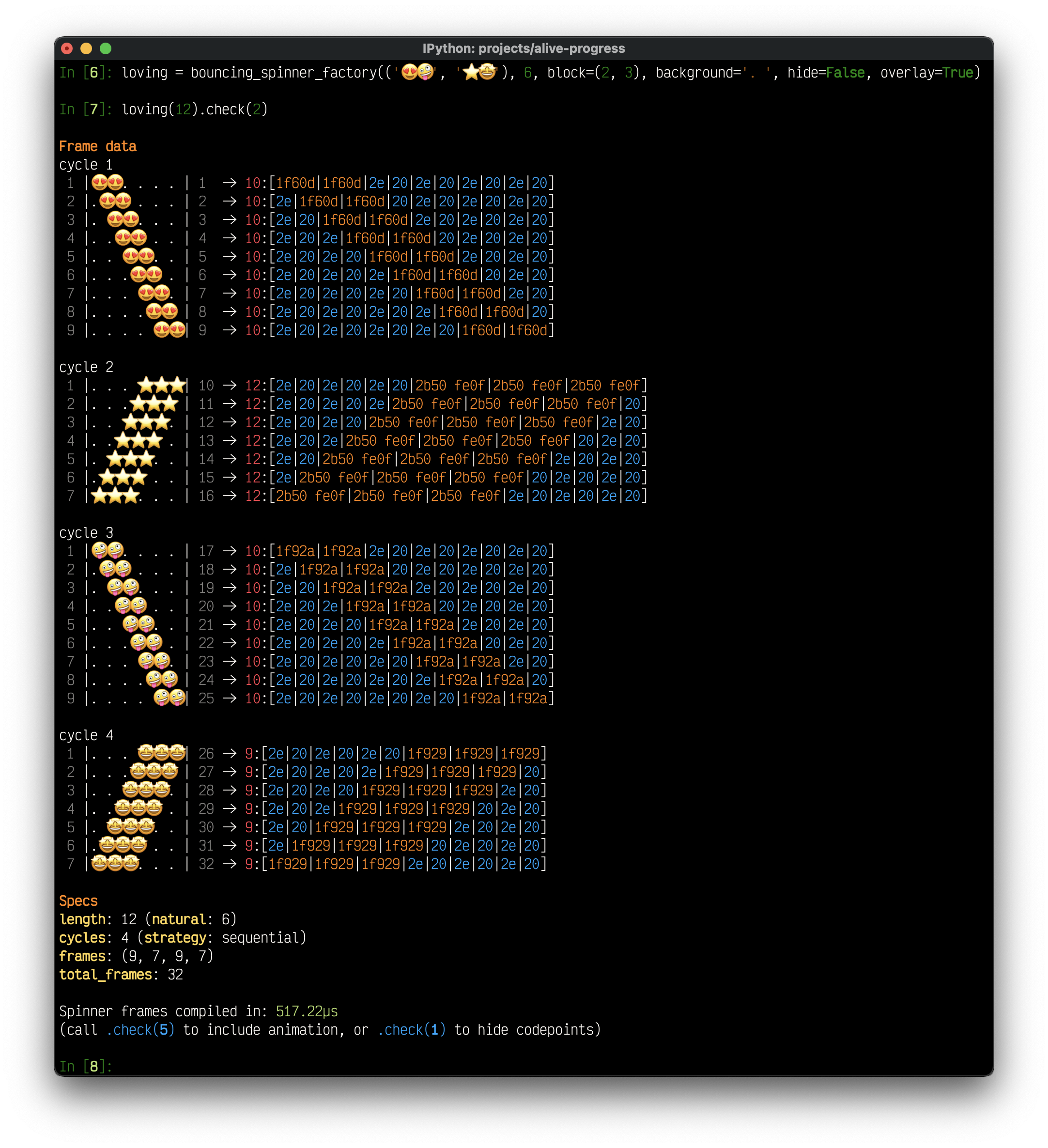 alive-progress check tool