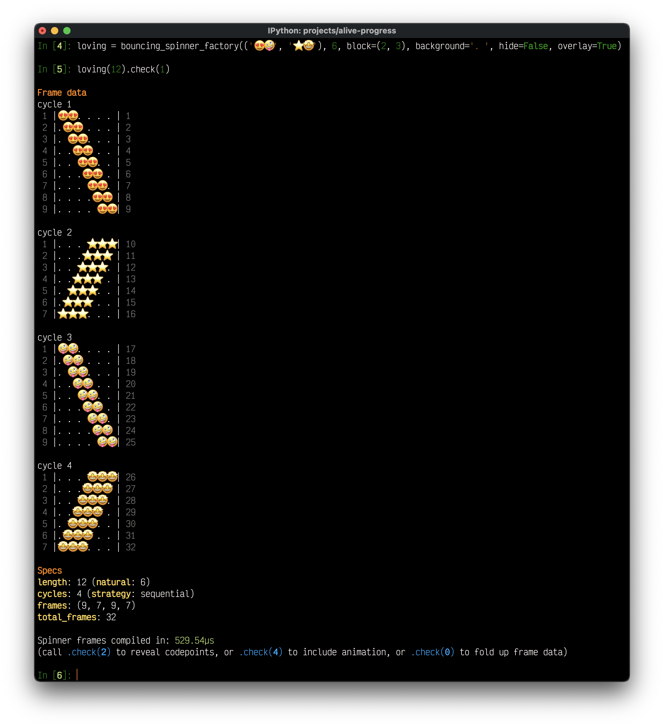 alive-progress check tool