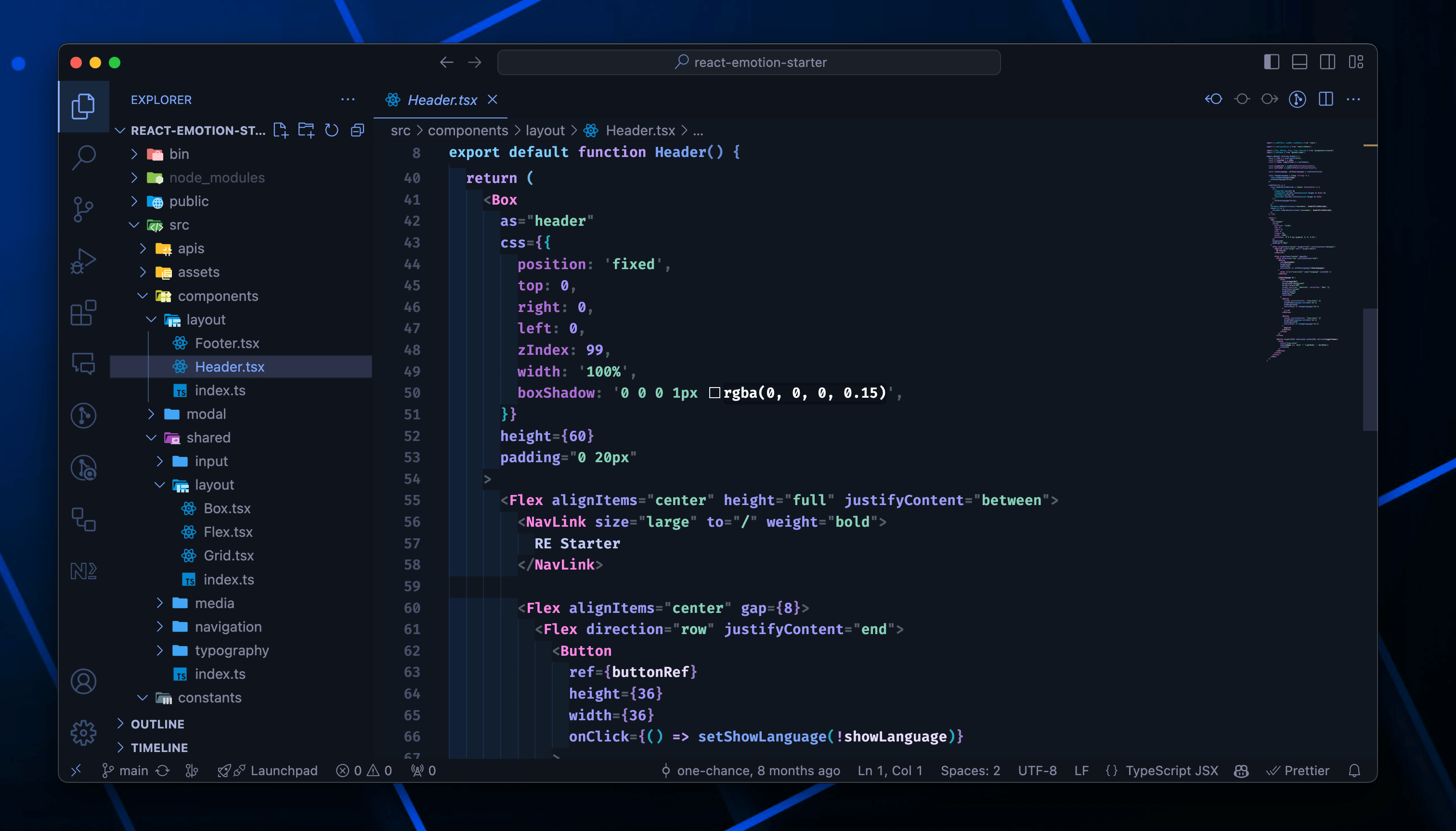 JSX syntax highlight