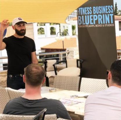 Leon presenting at a workshop in Cyprus