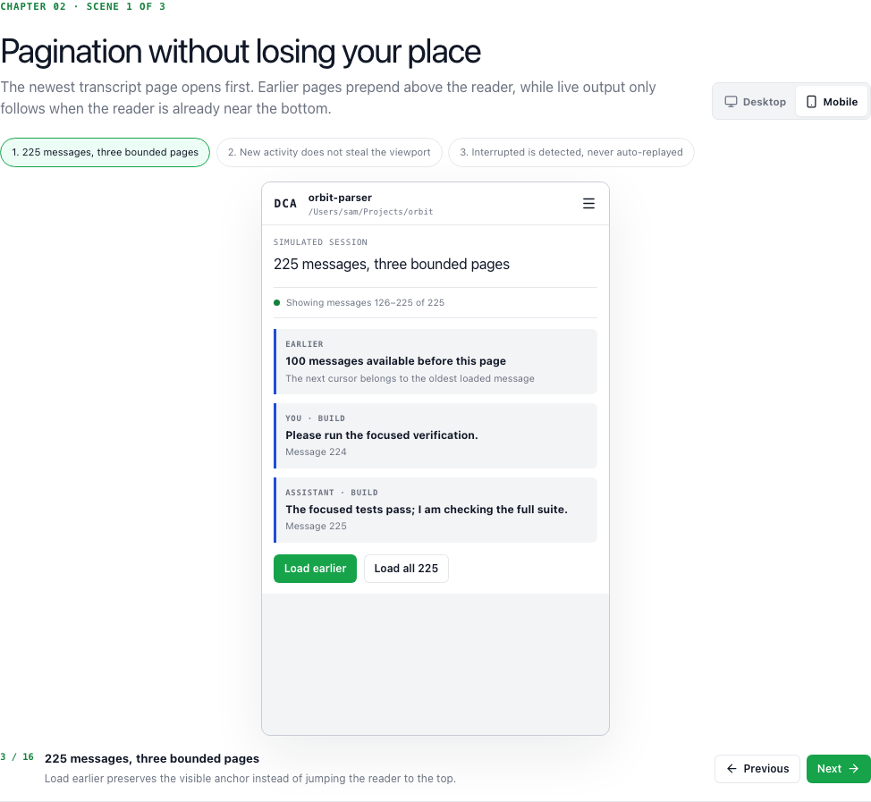 Pagination desktop