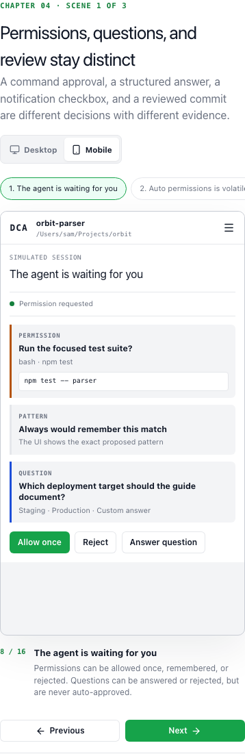 Permission question mobile