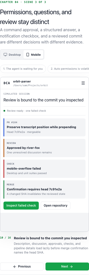 Review control mobile