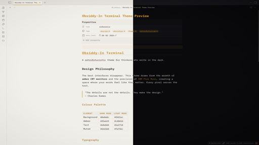 Obsiddy-In Terminal screenshot