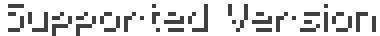 Supported Versions