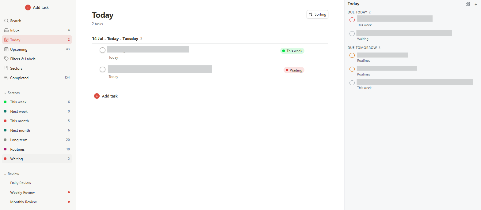 Screenshot today view showing entire plugin.