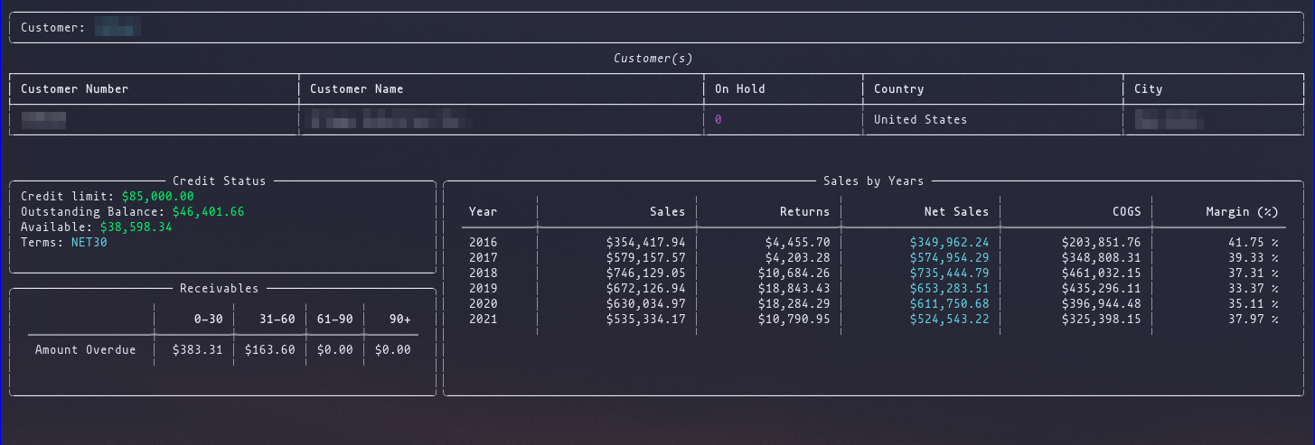 Customer Profile