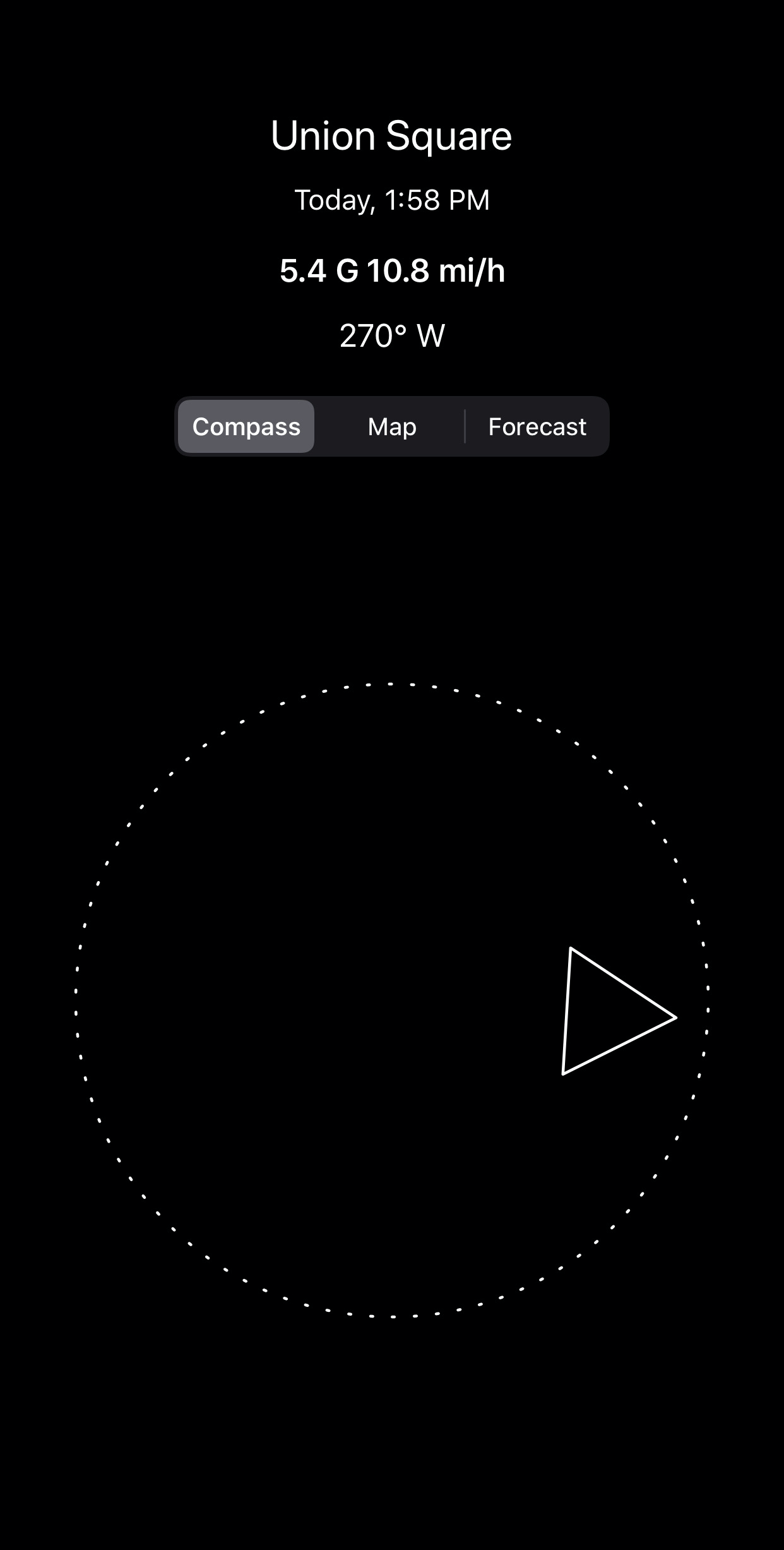 iOS 13 compass