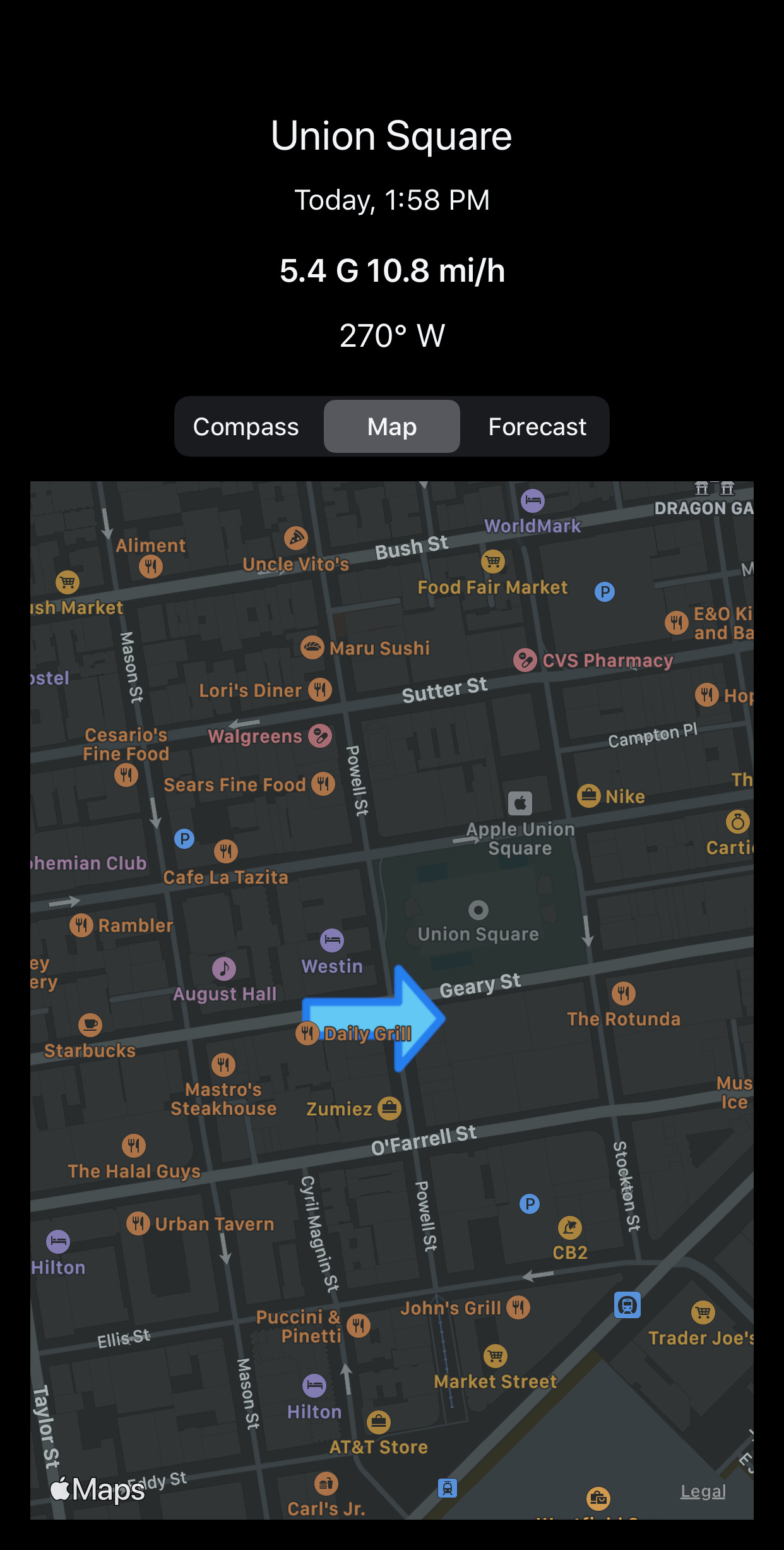 iOS 13 map