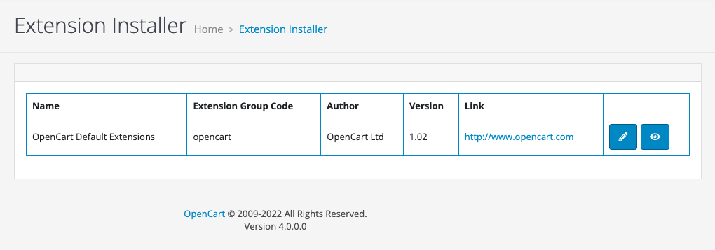 OC extension generator list