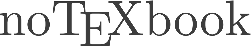 noTeXbook logo