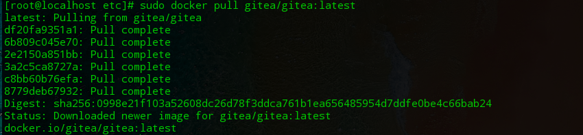 在CentOS7上使用gitea搭建git服务器
