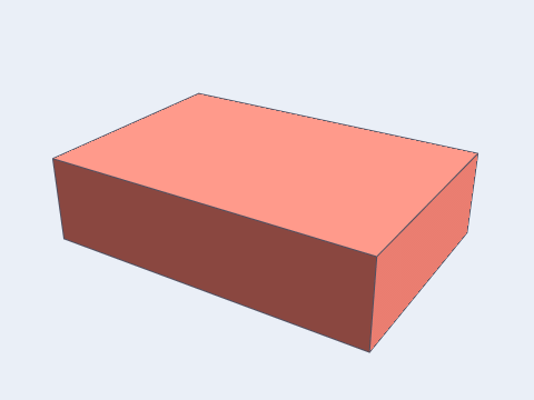 A plate's four upright edges gradually round over