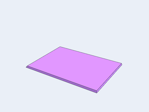 A transition duct grows between two offset rectangles