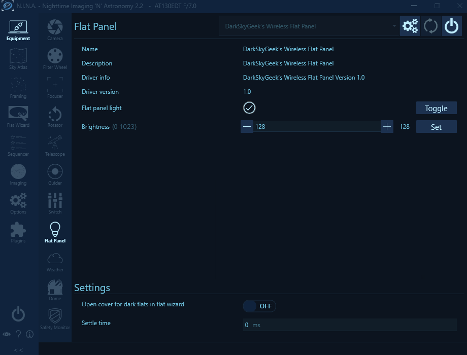 Wireless flat panel connected