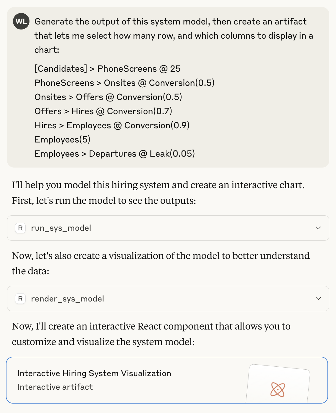 Example of prompt for  using systems-mcp