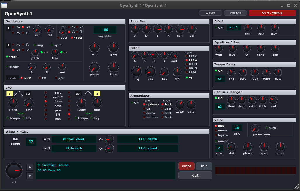 OpenSynth1 Preview