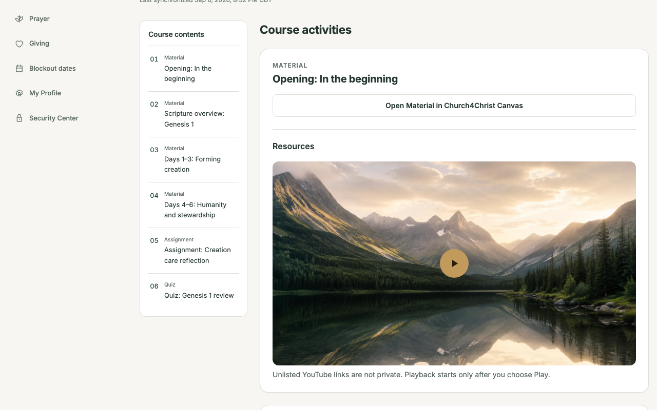 The English Genesis 1 learner course