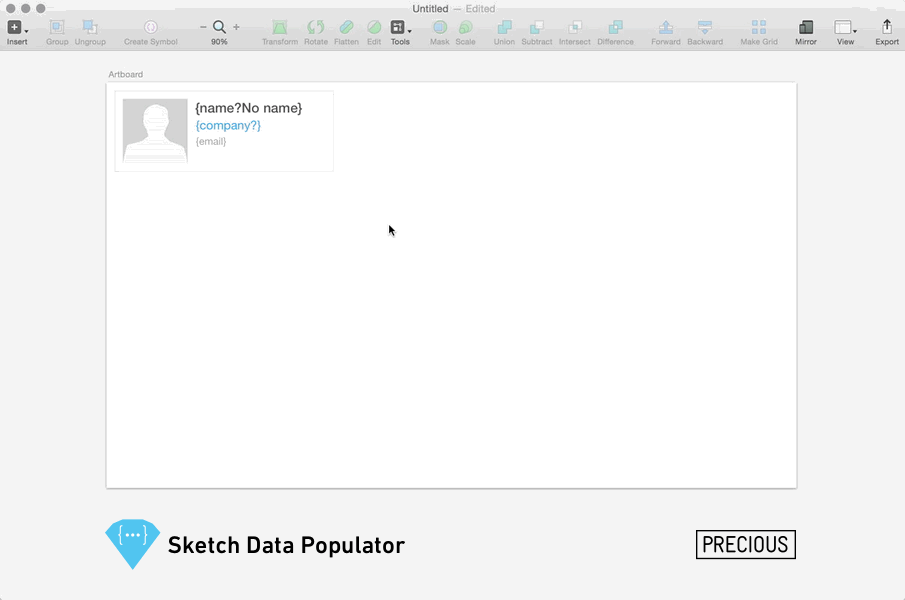 Sketch Data Populator