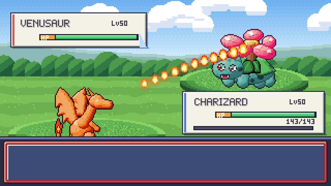 Charizard uses Flamethrower