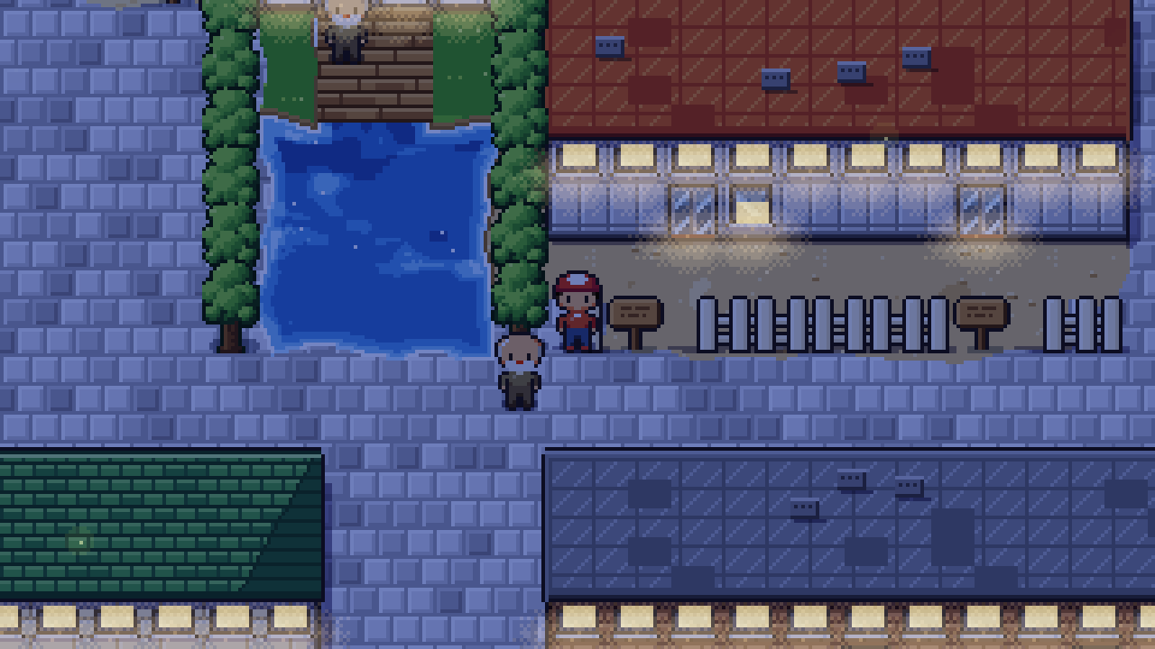 Celadon City at night