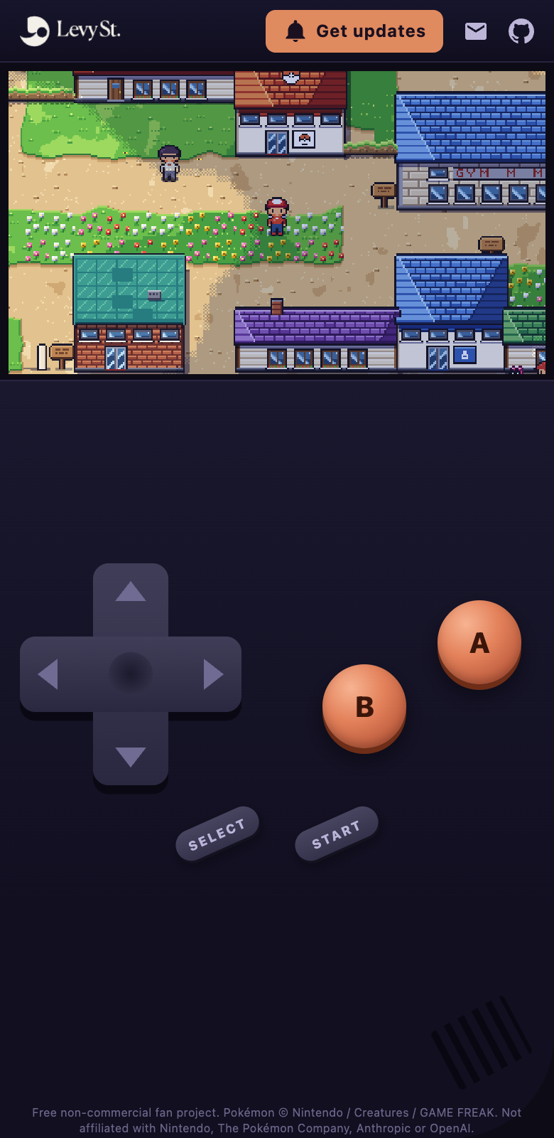 Game Boy controls on a phone