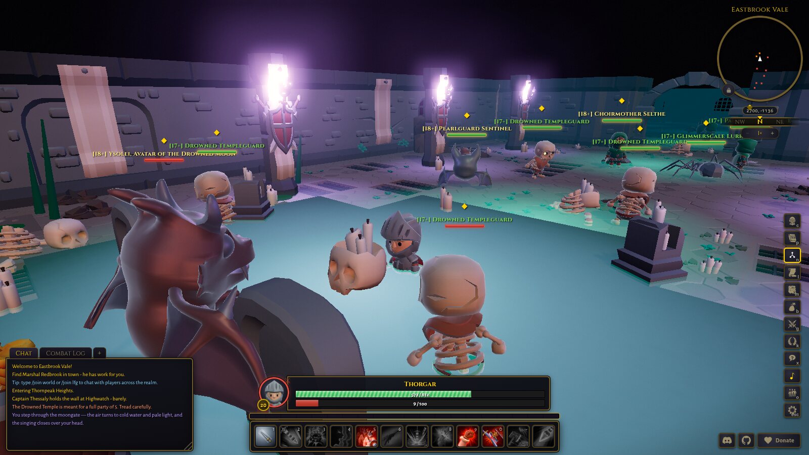 Ysolei on the altar of the Drowned Temple