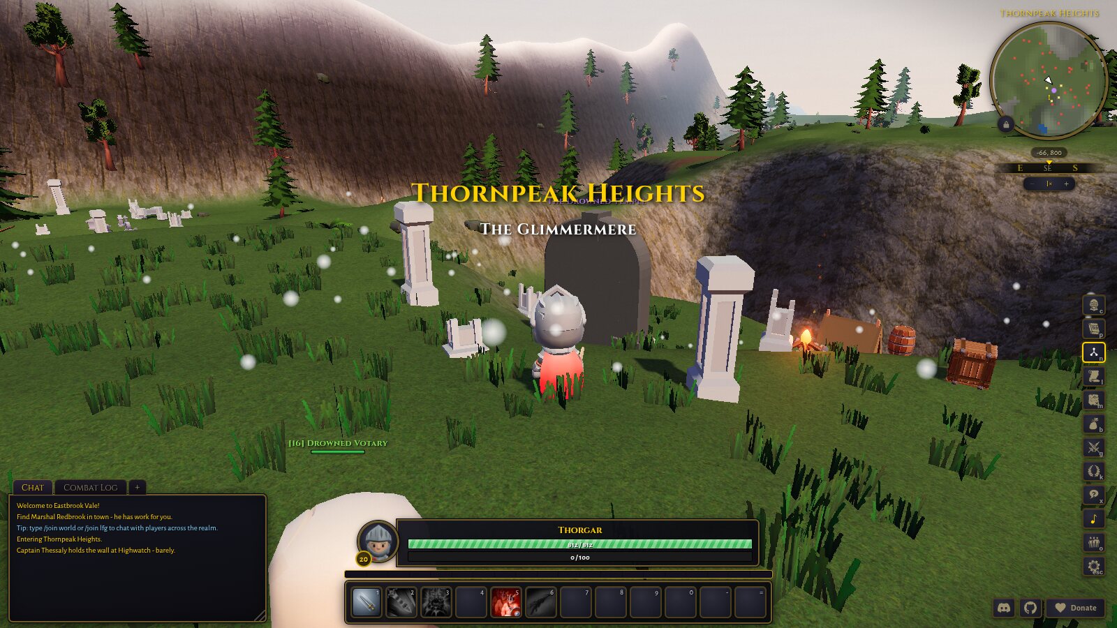 The moongate on the Glimmermere shore