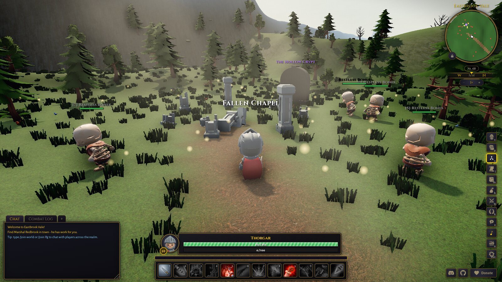 The restless dead at the ruined chapel