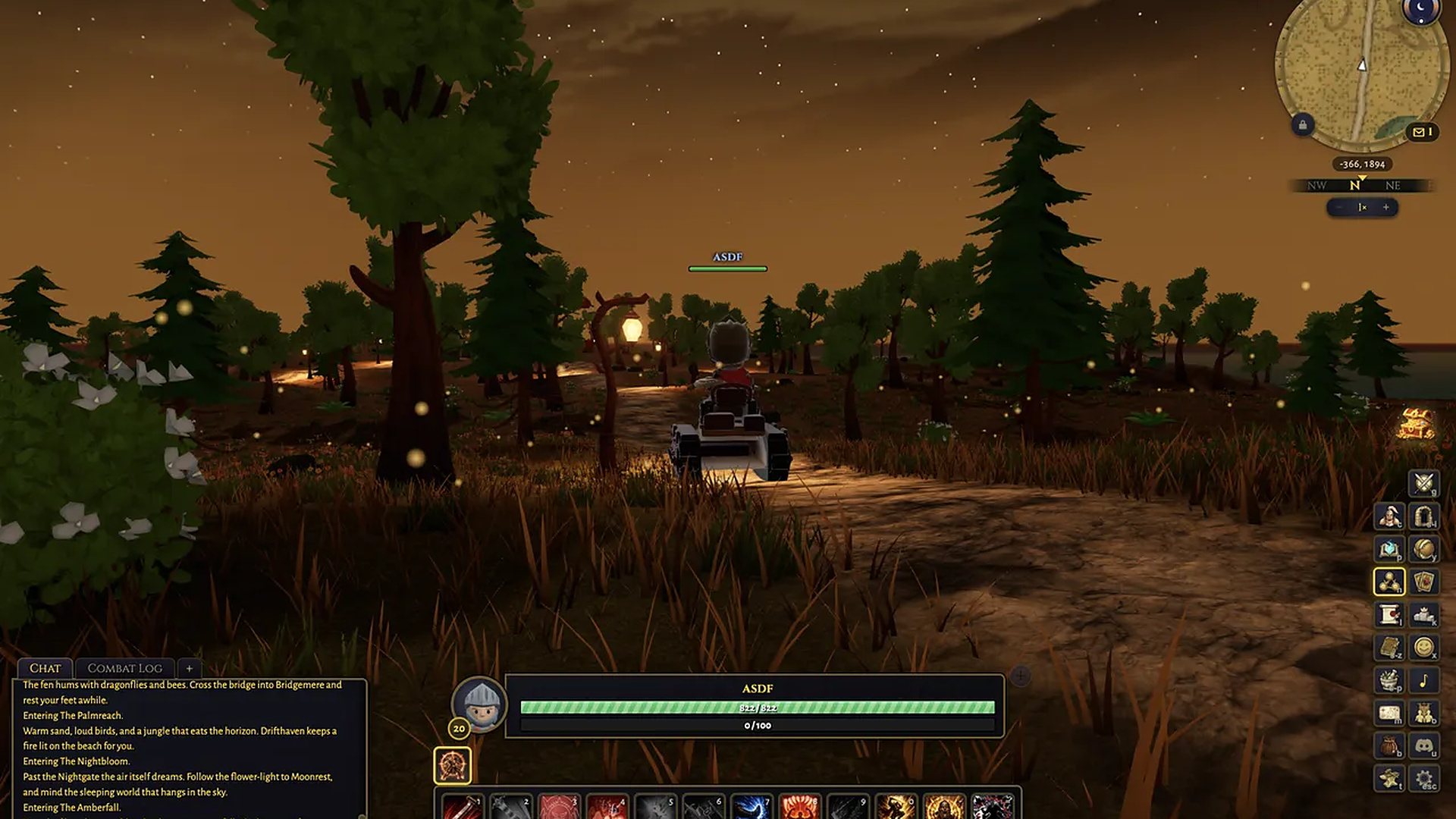 Riding the Amberfall road under golden trees