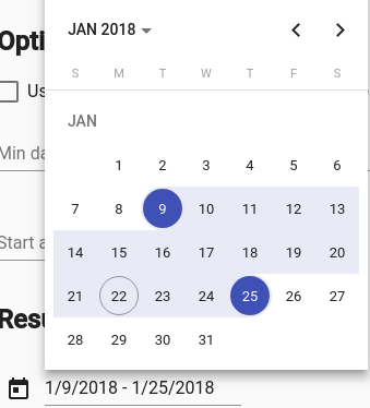 Material date range picker