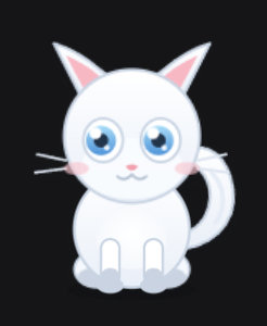 Ledger Kitty — a white kitten accountant