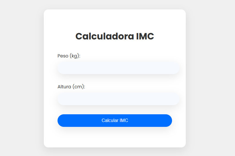 Captura de pantalla de Calculadora IMC WEB
