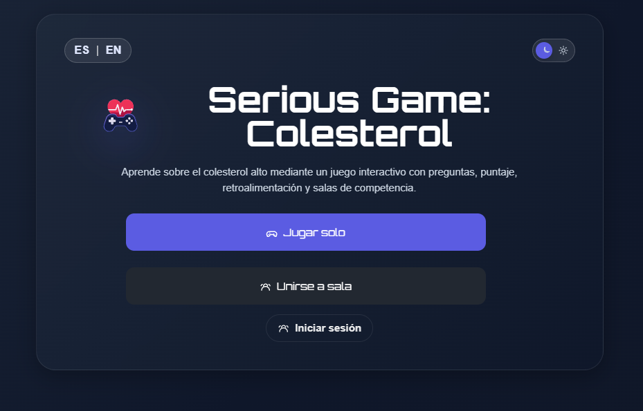 Captura de pantalla de Serious Game: Cholesterol