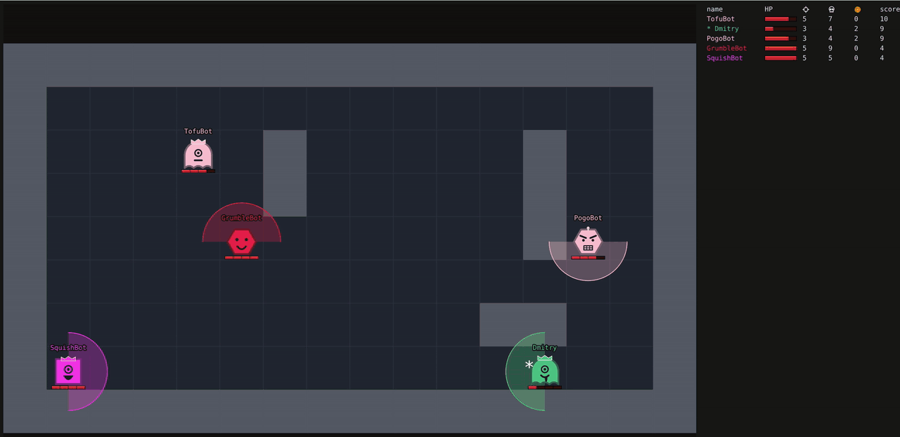 BOTSCRIPT Arena, a multiplayer game for scriptable bots