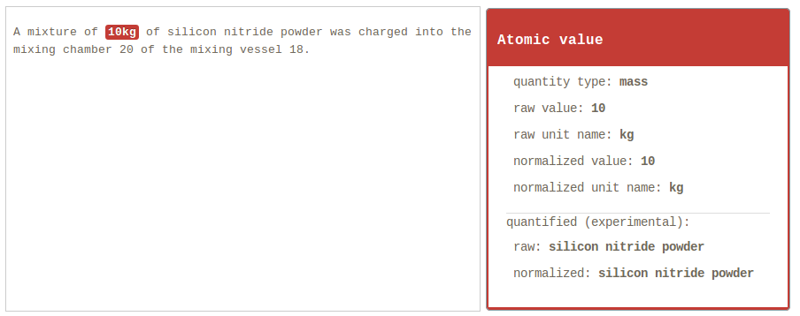 GROBID Quantity Demo