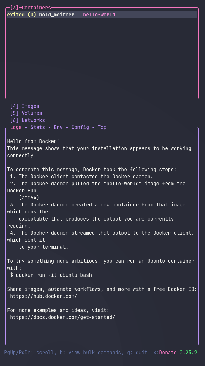 Dracula for lazydocker