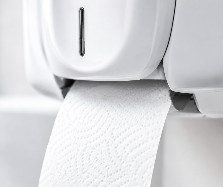 Restroom cleaning supplies