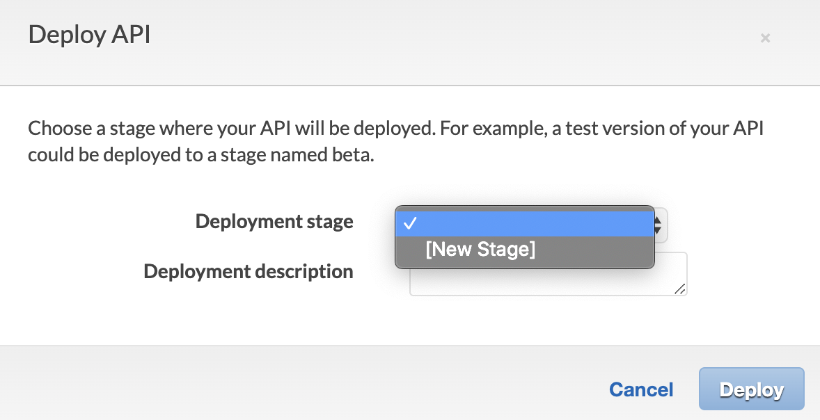 New Deploy Stage